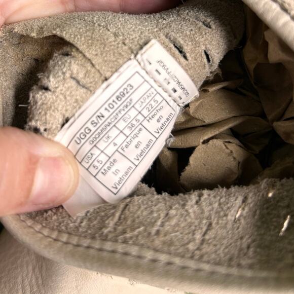 Ugg Shani‎ Perforated Leather Mid-Calf Slip On Boots 5.5 - Picture 10 of 13